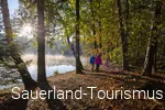 Wanderer am Hevebecken